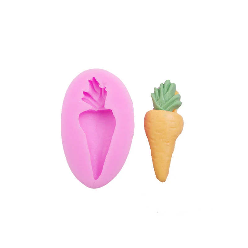 3D carrot cake shaped mold fruit silicone mold cake decorating tools
