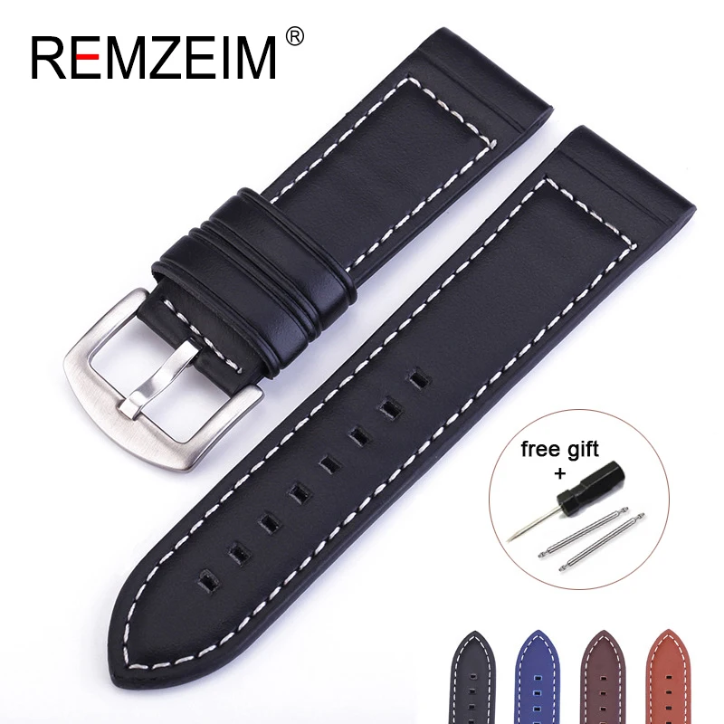 

Leather Watchband Men Women Watch Band 18mm 20mm 22mm 24mm Wrist Watch Strap 4 Colors Bracelet Strap relogios correa reloj