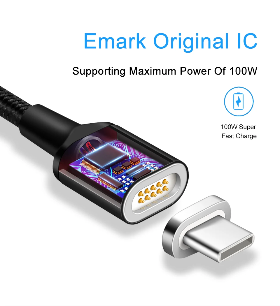 PD Fast Charging Type C Magnetic Cable for Macbook 7