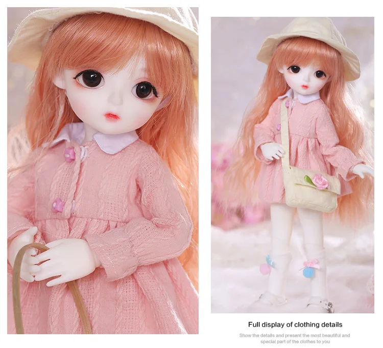 BJD SD Кукла Одежда 1/6 розовый стиль для Linachouchou тела YF6-452 куклы аксессуары luodoll