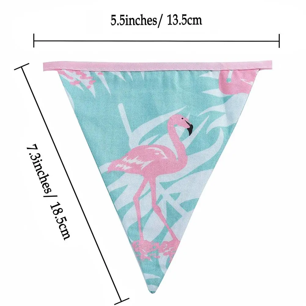 3,6 м с изображением флага Треугольники баннеры, флажки с цветочным рисунком птица Праздничное оформление палочки хлопка подвесной флаг