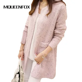 

Winter Cardigan Women sweater coat 2019 New Long Sleeve Knitted Cardigans Sweaters Casual Autumn Winter loose Cardigan sweater