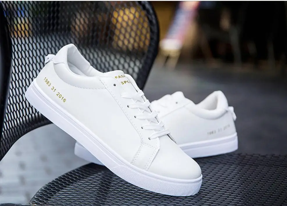 Men shoes new white shoes men's shoes breathable han edition tide white ...