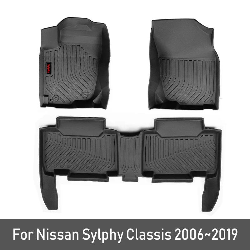

2019 New TPE Custom Car Floor Mats For Nissan Sylphy Sentra 2017 2018 2019 2006-2016 Foot Pads Car Carpet Styling Accessories