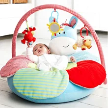 Hipopótamo azul sofá inflable del asiento del flor de elc me sienta encima de acogedor sofá suave infantil juego mats ec-006