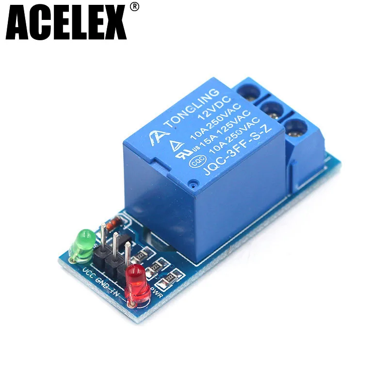 

1PCS 12V low level trigger One 1 Channel Relay Module interface Board Shield For PIC AVR DSP ARM MCU Arduino