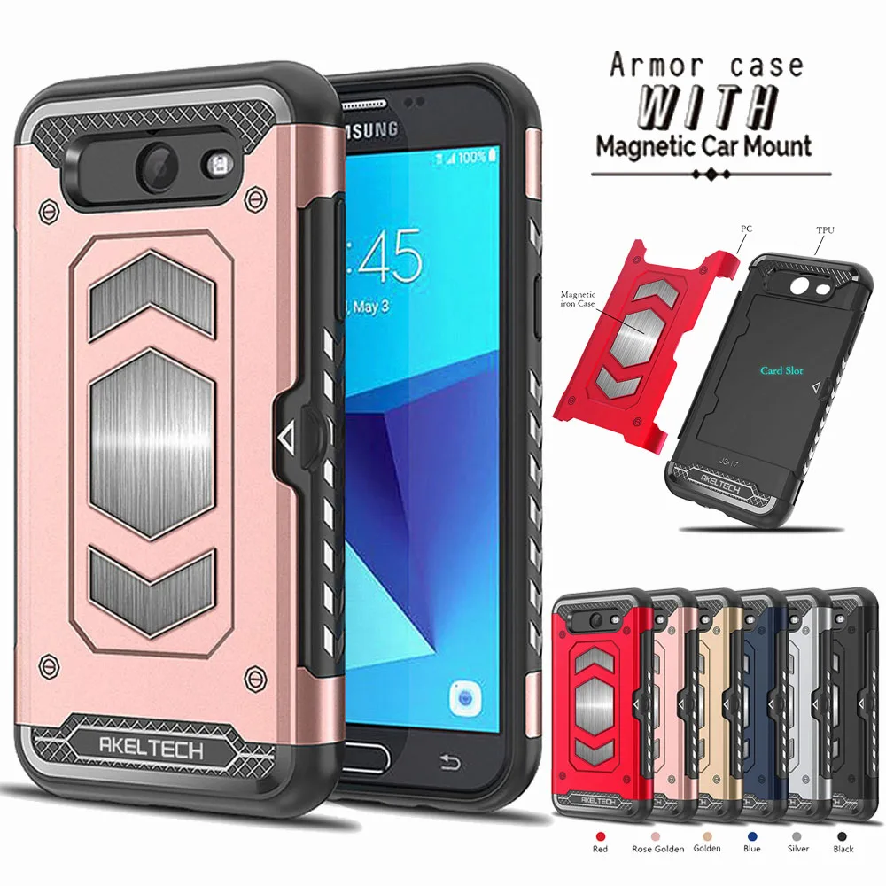 Чехол Brave Armor с магнитным креплением для автомобиля и слотом карт Samsung Galaxy J7 V J727V/J7