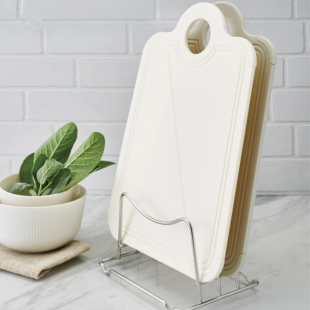 Foldable Cutting Board Antimicrobial Anti skid Folding Boards Kitchen Prep Mat with Non Slip