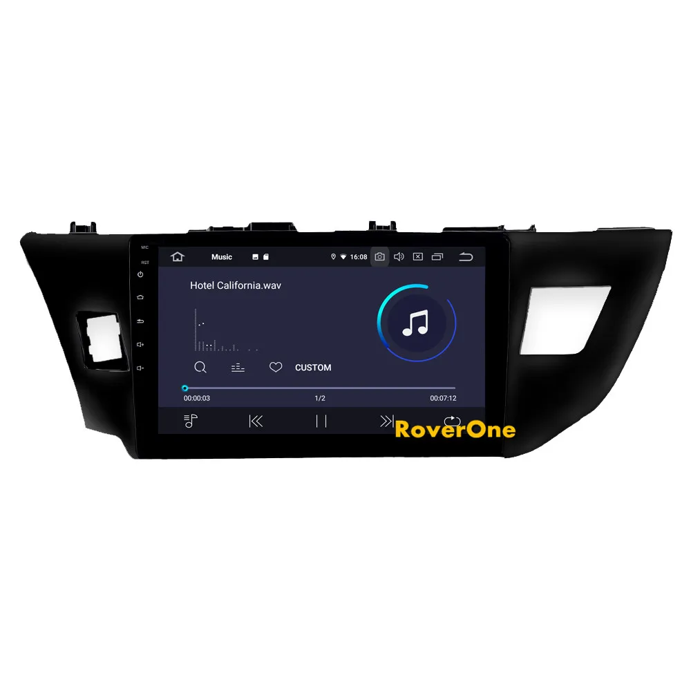 RoverOne для Toyota Corolla 2013 Android 9,0 Авторадио автомобильный мультимедийный плеер радио gps навигация головное устройство без DVD