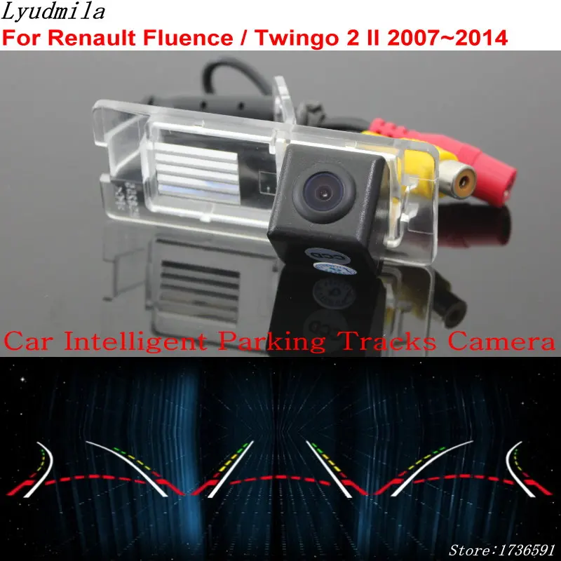 Lyudmila Car Intelligent Parking Track Camera Per Renault Fluence / Twingo 2 Ii 2007 ~ 2014 Car Back Up Reverse Rear View Camera
