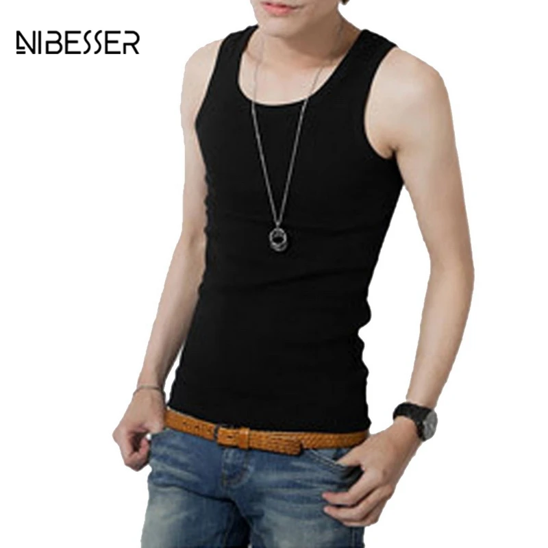 NIBESSER Male's Fashion Breathable Tanks Tops Novelty Polyester Soft