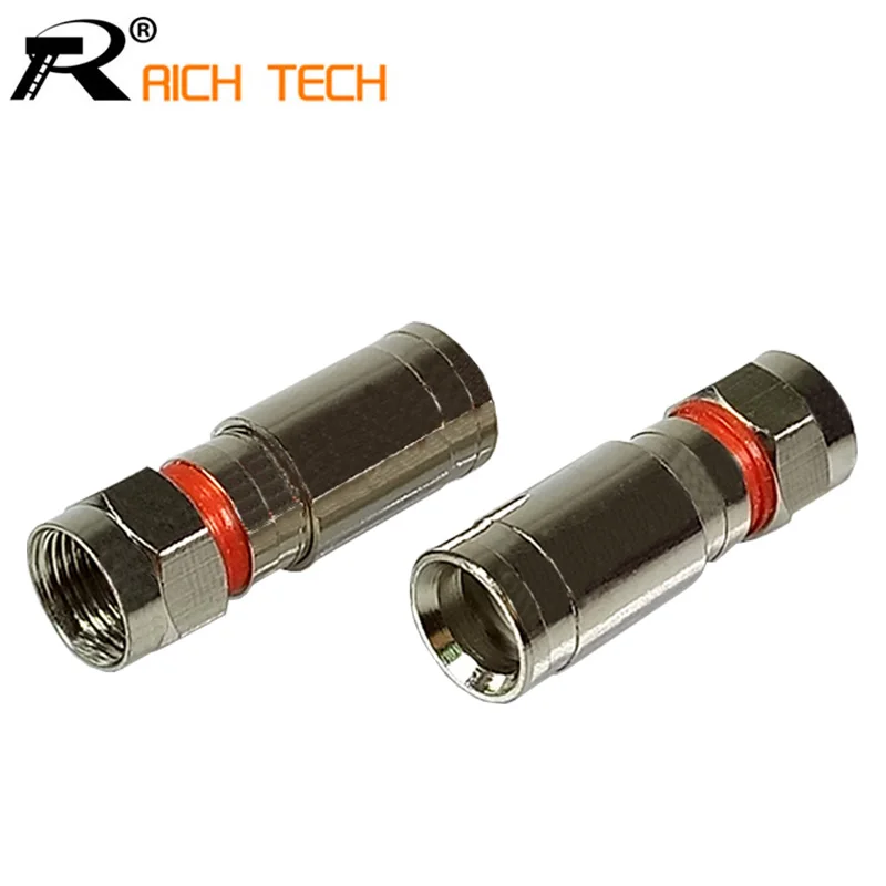 3pcs RG6 Weatherproof F Compression Connector RG 6 Compression RF