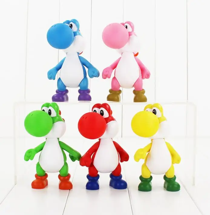 13cm Super Mario Figures Toys Super Mario Bros Bowser Luigi Koopa Yoshi Mario Maker Odyssey PVC Action Figure Model Doll Toy