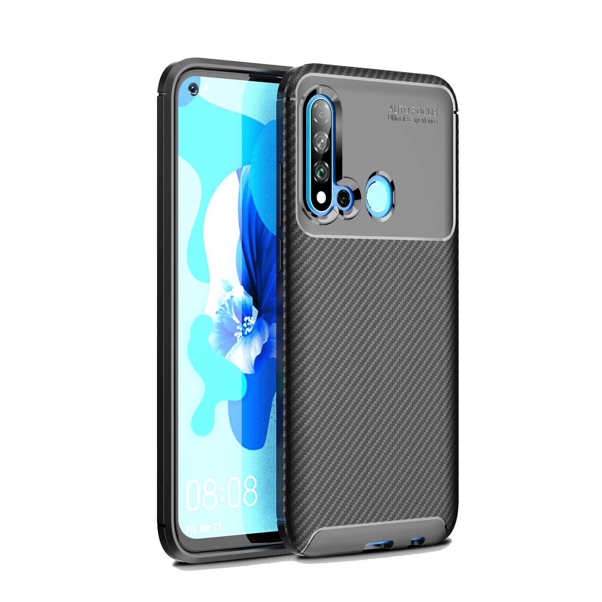 Luxury Shockproof Business TPU soft silicone Armor Protective Back Cover For Huawei P20 Lite 2019 Case Phone Shell Coque Cases | Мобильные