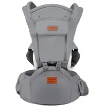 Детская переноска со съемным передним воздухопроницаемым окном для всех сезонов(серый