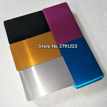 100 шт пустая сублимационная металлическая именная карточка печать пустая визитная карточка использование сублимационных чернил и бумаги пять цветов