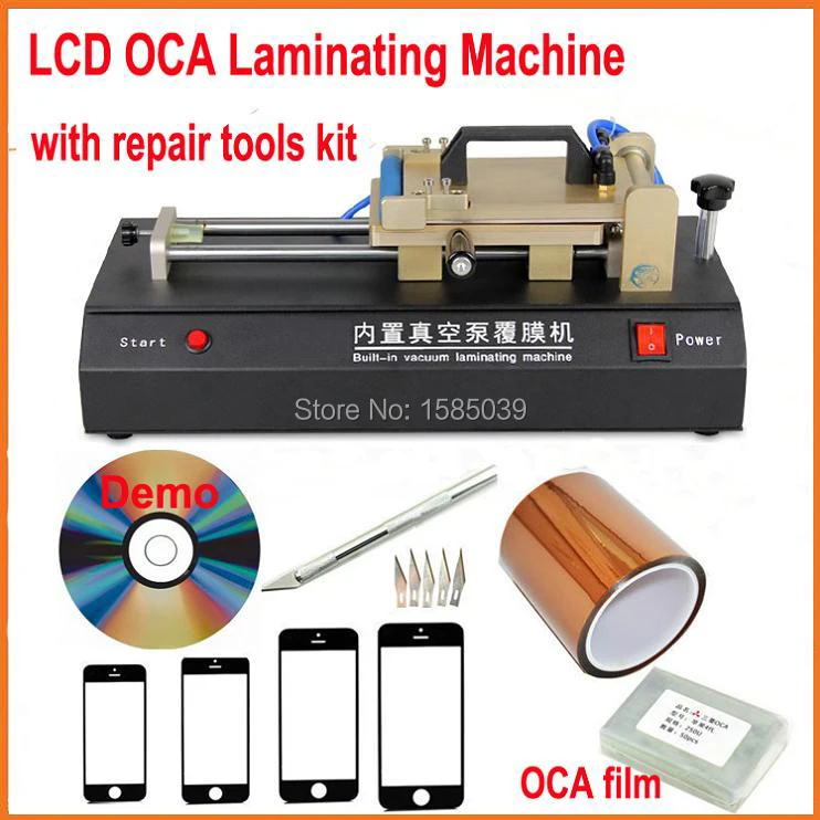 

free ship LCD OCA Laminating Machine Built-in Vacuum Pump Universal OCA Laminator For iPhone Samsung LCD Touch Screen Repair