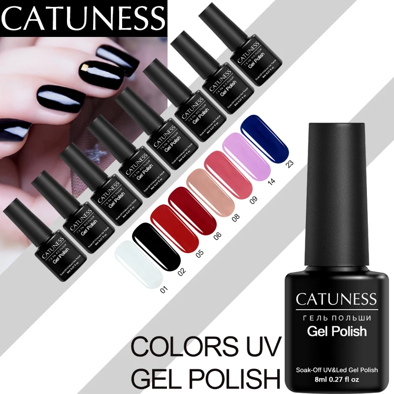 

CATUNESS Manicure Rainbow 8M Poly Gel Nail Vernis Professional Semi Easy Dry Nail Kit Nail Polish Holographic Top UV Nail Gel