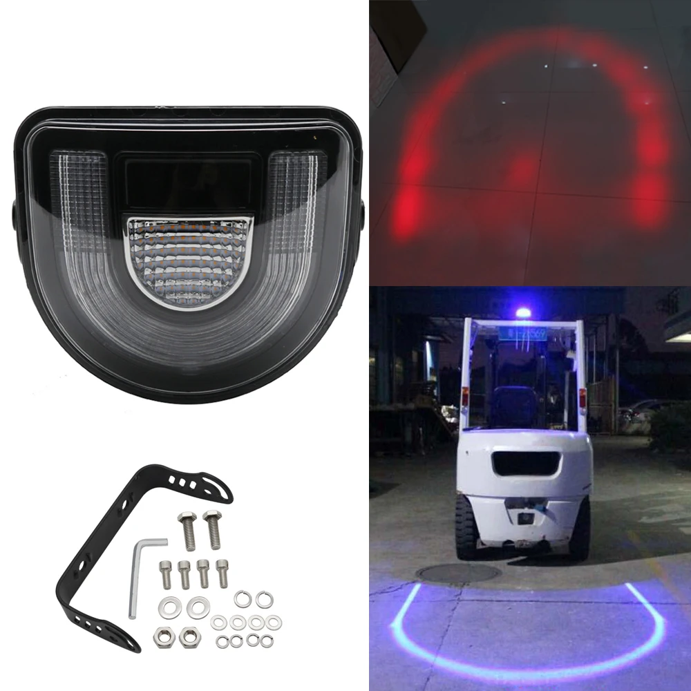 

Arc Forklift Lamp LED Safety Light Line Beam 18W Working Light Aluminum Shell Red&Yellow Flashing Warning Light Circle Safety