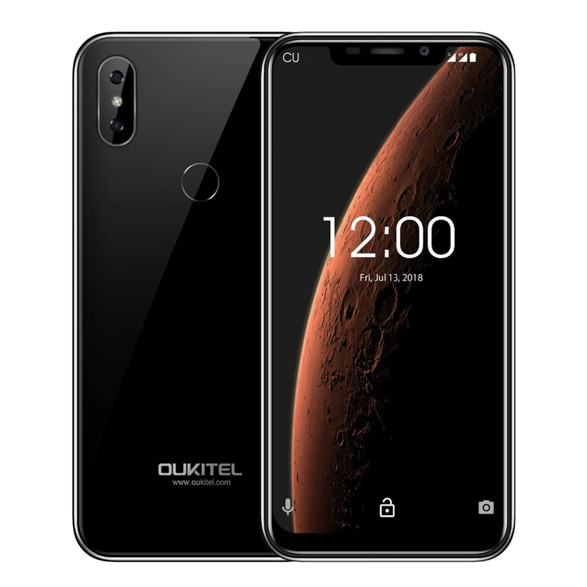 OUKITEL C13 Pro 5G/2,4G wifi Android 9,0 мобильный телефон 6,18 "2 ГБ + 16 Гб MT6739 четырехъядерный распознавание лица отпечатков пальцев 4G LTE смартфон