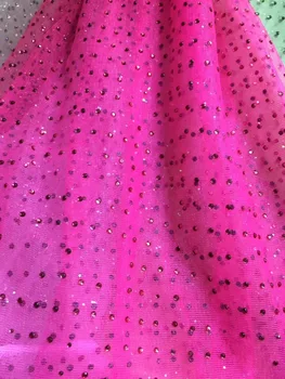 

french Net Lace Fabric Latest african guipure lace fabric with stones S-42072 embroidery mesh nigerian tulle lace fabric