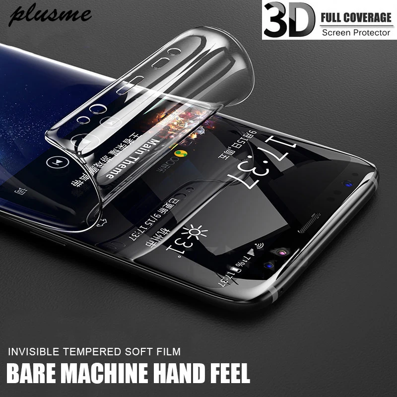 

3D Full Cover Hydrogel Film Screen Protector For Samsung Galaxy S9 S8 A8 Plus A9 Star Lite S Soft For Samsung Note 9 8 S7 Edge