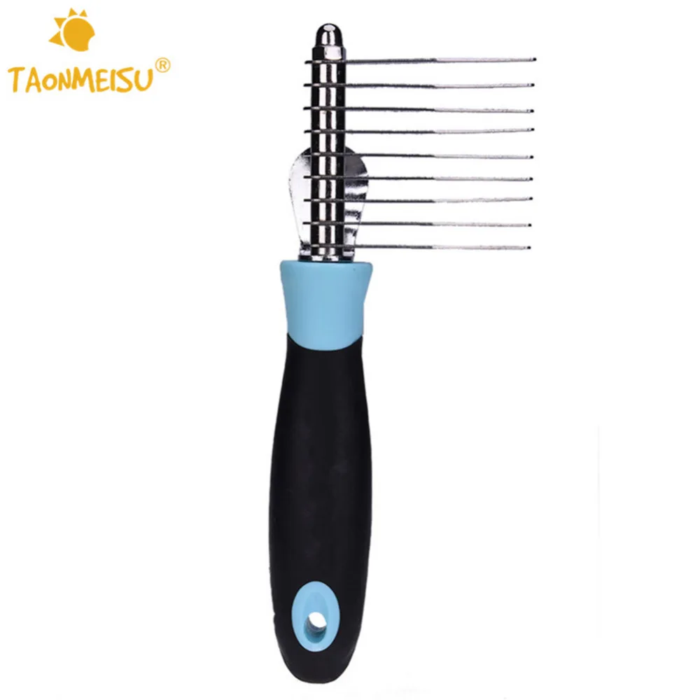 Pet Dog Cat Comb Long Thick Hair Fur Shedding Removal Brush Puppy