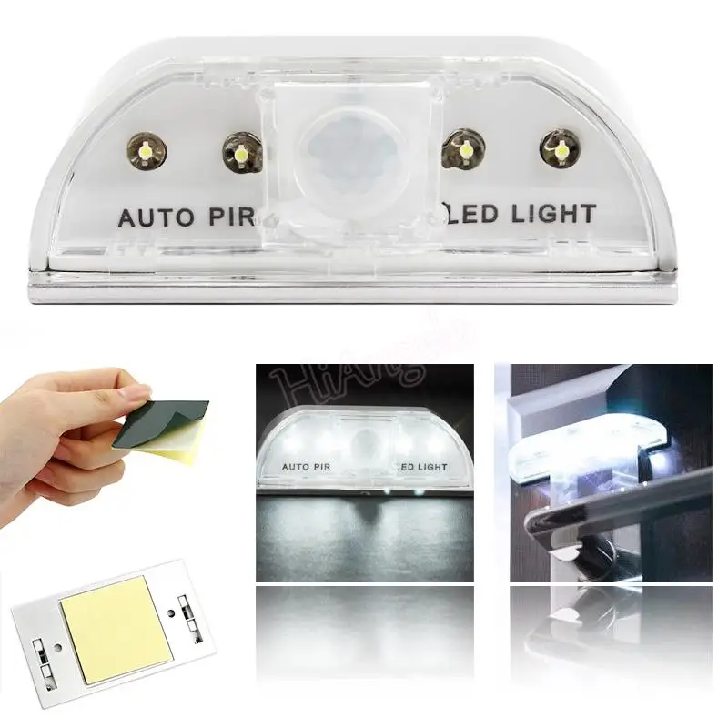

iTimo LED Night Light Indoor 4 LED PIR Infrared Detection Auto Motion Sensor Wireless Staircase Closet Light Emergency Lamp