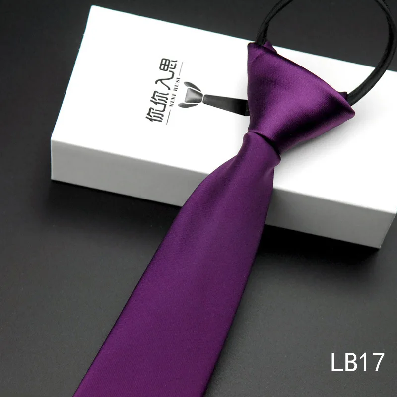 Корейский стиль Мода 5,5 галстук костюм мужской узкий галстук Повседневный легко тянет костюм на молнии группы стреловидные галстук из искуственного шелка - Цвет: 11