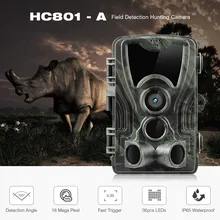 Suntekcam hc-801a охотничья камера 16MP 1080P IP65 с ночным видением, Охотничья тропа, водонепроницаемая камера для съемки дикой природы