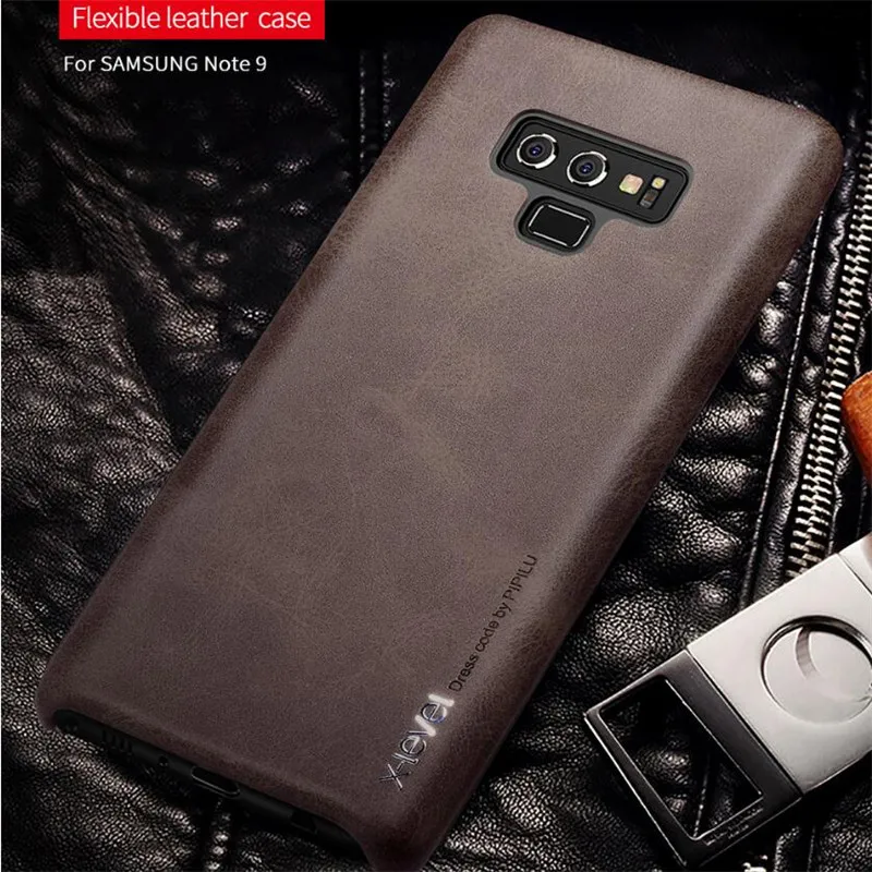 X-level винтажный Чехол для samsung Galaxy Note 9 Note9 N960f Ретро X Level Матовый кожаный Задний защитный чехол