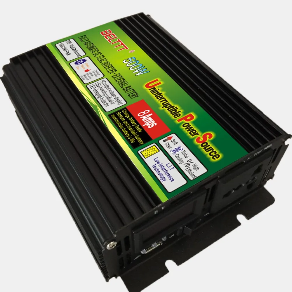 dc12v to ac 220 v/230 v 500W UPS инвертирующий усилитель мощности с зарядным устройством и зарядным устройством