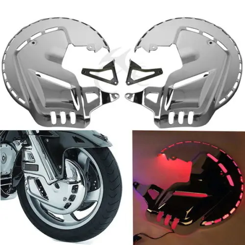 

Red led Ring of Fire Brake Disc Rotor Covers For Honda Goldwing GL1800 2001-2014
