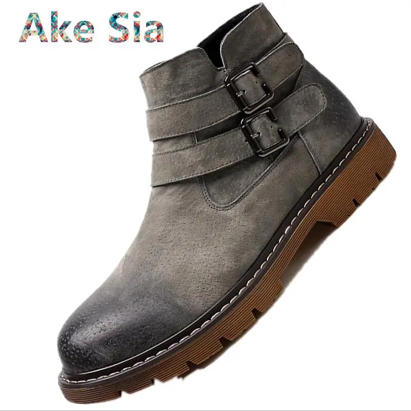 

0 Mid-Autumn Festival to help Martin boots men's tooling retro tooling snow boots matte suede men's shoes Free shipping