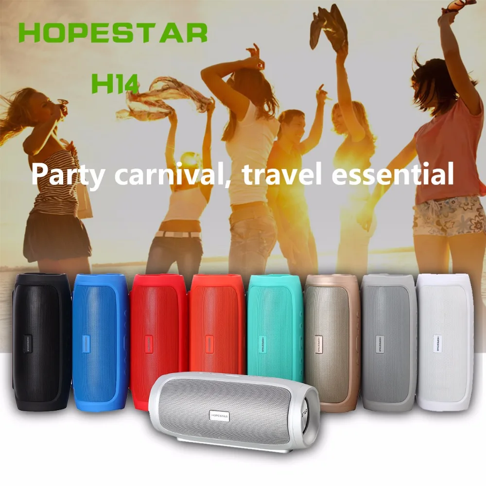 HOPESTAR H14 Charge3 Bluetooth динамик открытый беспроводной портативный сабвуфер бас звук PowerBank Громкий динамик для телефона TF AUX USB