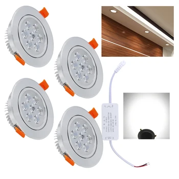 

Dimmable 7W Cold White Led Ceiling Spot Recessed Light LED Downlight Round Spot Lamp Indoor Lighting Living Room Kitchen Hallway