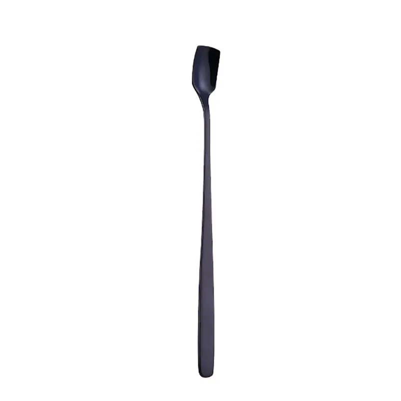 Stainless Steel Long Teaspoon Stir Spoons Coffee Tea Spoon Flatware Drinking Tools Unique Creative Appearance 40JY152