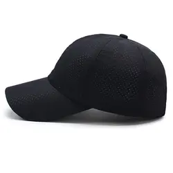 Лето Snapback быстросохнущая сетки шляпа Бейсбол Кепки шляпа солнца кости дышащая Шапки