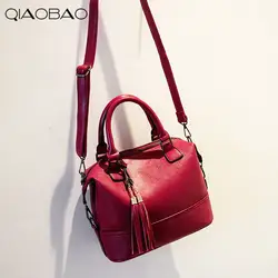 QIAOBAO натуральная кожа сумка из воловьей кожи женские сумки-мессенджеры Женские известные бренды дизайнерские сумки высокого качества