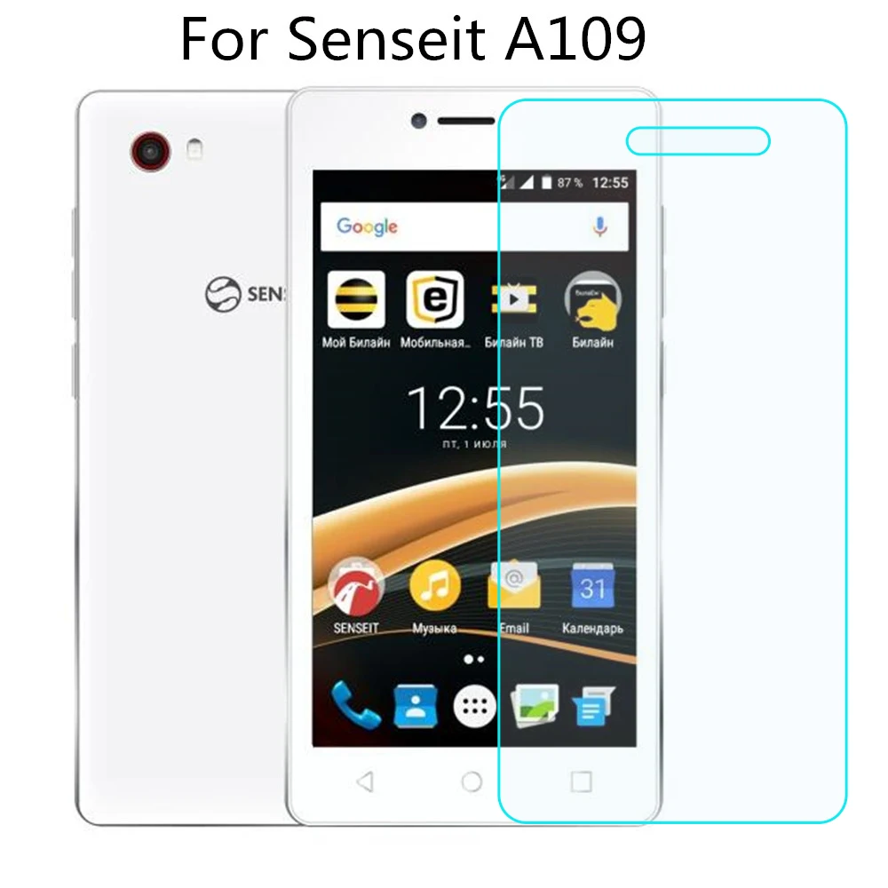 

Tempered Glass for Senseit A109 Screen Protector 9H 2.5D Phone Protective Film for Senseit A109 Tempered Glass