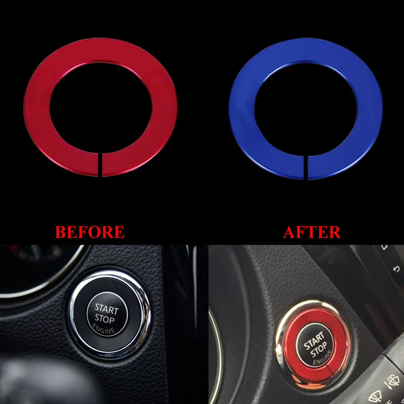 

Ignition Key Engine Switch Ring Cover Key Ring Key Hole Sticker For Nissan X-trail T32 X trail Rogue Xtrail 2014 2015 2016 2017