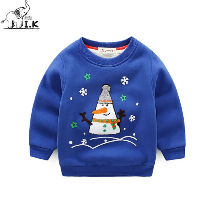 I.K Children Winter Sweater For Baby Boy Girls Christmas Clothing Thick