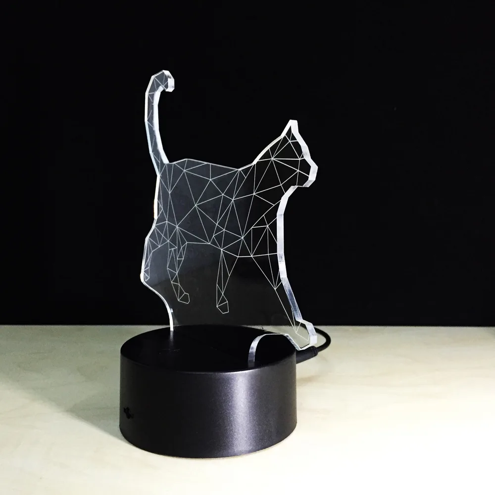 Luzes da Noite o novo curta gato 3d Outline Dimension : 220*130*90 (mm)
