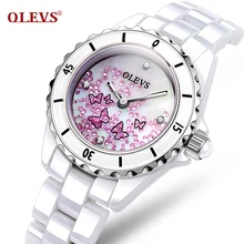 Ladies Watches Top Brand Luxury Fashion Quartz Ceramic Strap Women Watch Waterproof Japan Quartz Movement High
