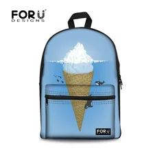 FORUDESIGNS Tumblr Ice Cream Printing Backpack for Teen Girls Children School Backpacks Bags Women Bagpack Students