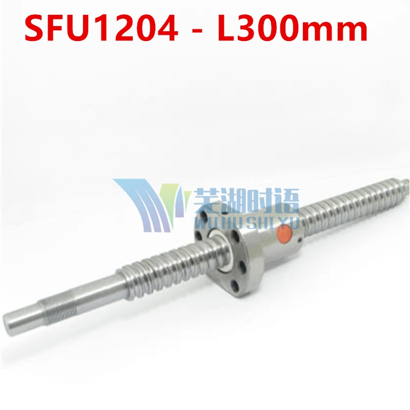 Ball screw SFU1204 - L300mm+ 1pcs Ballscrew Ballnut for CNC and BK/BF10 standard processing