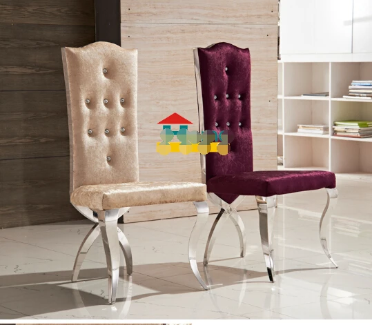 European fashion high back drill stainless steel chair. New classical eat desk and chair C76 flannelette chair European fashion high back drill stainless steel chair. New classical eat desk and chair C76 flannelette chair