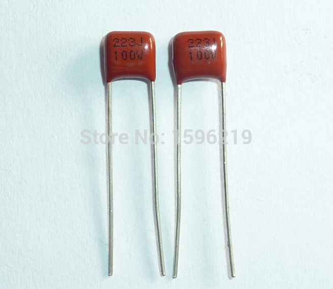 

100pcs CBB capacitor 223 100V 223J 0.022uF 22nF P5 CL21x Metallized Polypropylene Film Capacitor