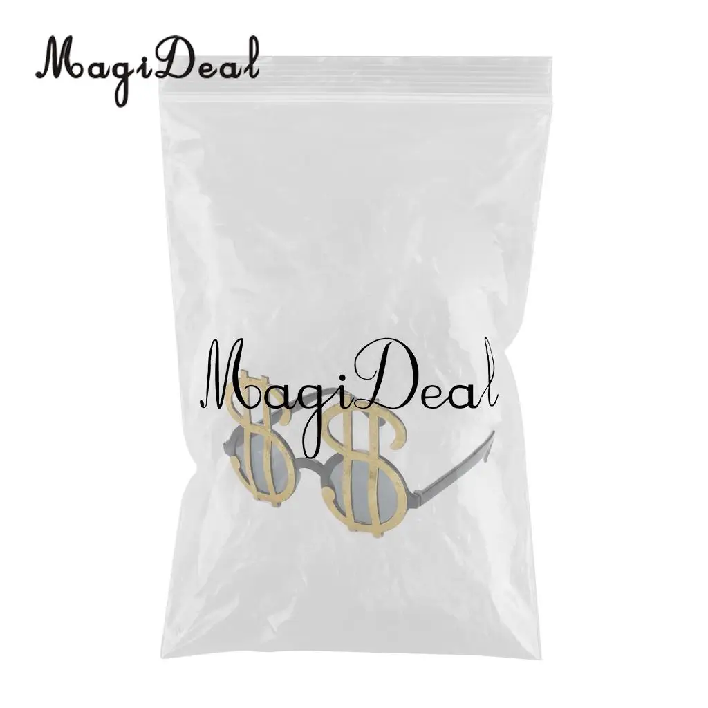 Fashion Golden Shiny Dollar Signs Costume Eye Glasses Money Sunglasses Fancy Dress Party Photobooth Eyewear