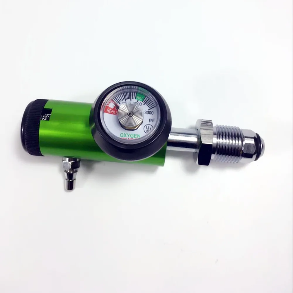 BS standard oxygen regulator Bull nose Medical Oxygen cylinder flow